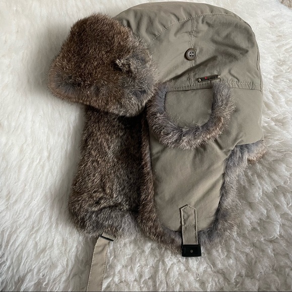 Wigens Rabbit Fur Aviator Hat - Picture 2 of 11